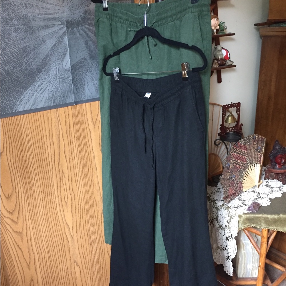 2 for 20 !!! Old navy M linen pants